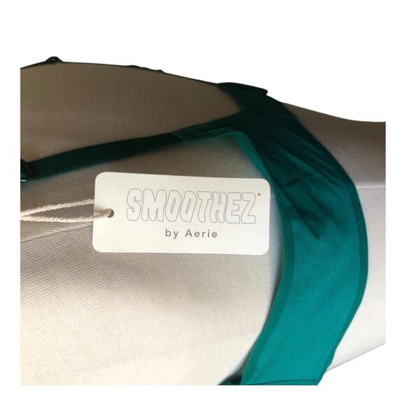SMOOTHEZ by Aerie Mesh Unlined Balconette Bra NWT  Sheer Green Envy Size 36C - Picture 9 of 10